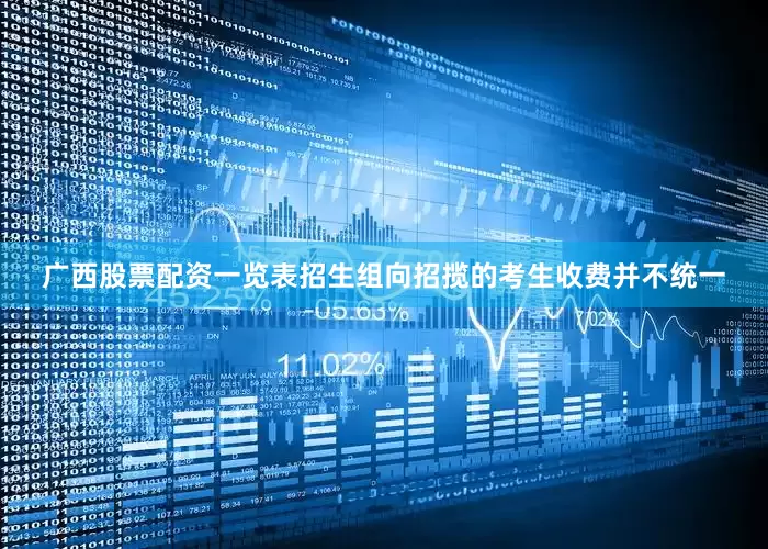 广西股票配资一览表招生组向招揽的考生收费并不统一
